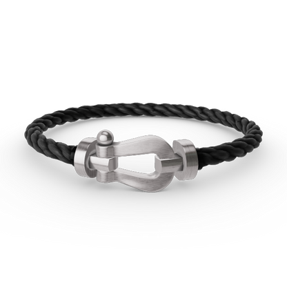 [⭐⭐JeweliWhal]FORCE LARGE HORSESHOE NO DIAMOND BRACELET SILVER