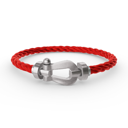[⭐⭐JeweliWhal]FORCE LARGE HORSESHOE NO DIAMOND BRACELET SILVER