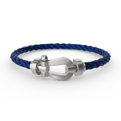[⭐⭐JeweliWhal]FORCE LARGE HORSESHOE NO DIAMOND BRACELET SILVER