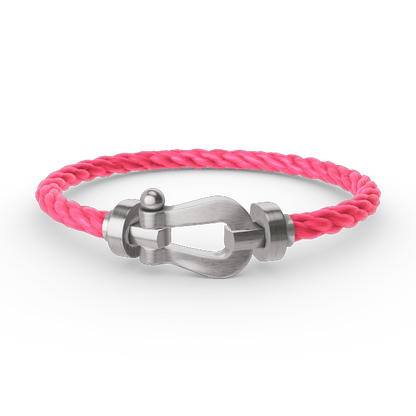 [⭐⭐JeweliWhal]FORCE LARGE HORSESHOE NO DIAMOND BRACELET SILVER