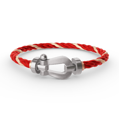 [⭐⭐JeweliWhal]FORCE LARGE HORSESHOE NO DIAMOND BRACELET SILVER