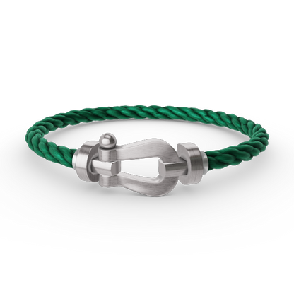 [⭐⭐JeweliWhal]FORCE LARGE HORSESHOE NO DIAMOND BRACELET SILVER