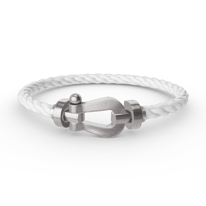 [⭐⭐JeweliWhal]FORCE LARGE HORSESHOE NO DIAMOND BRACELET SILVER