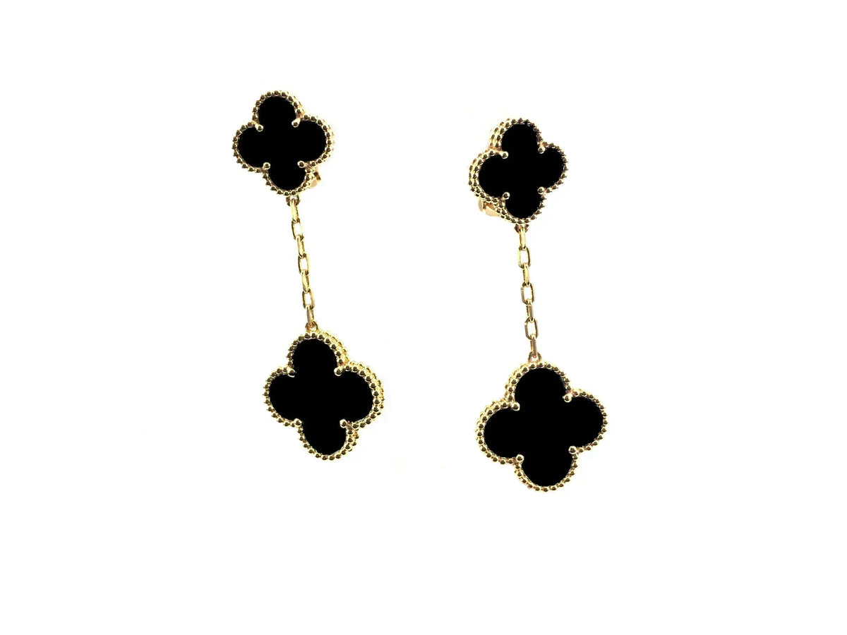 [⭐⭐JeweliWhal]CLOVER 2 MOTIFS  EARRINGS (MULTIPLE CHOICESC