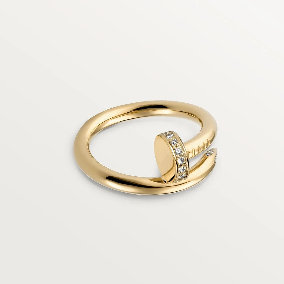 [⭐⭐JeweliWhal]JUSTE RING 2.65MM GOLD DIAMOND