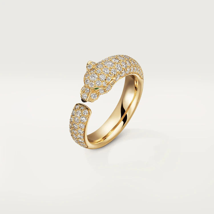 [⭐⭐JeweliWhal]PANTHERE PINK GOLD DIAMOND RING