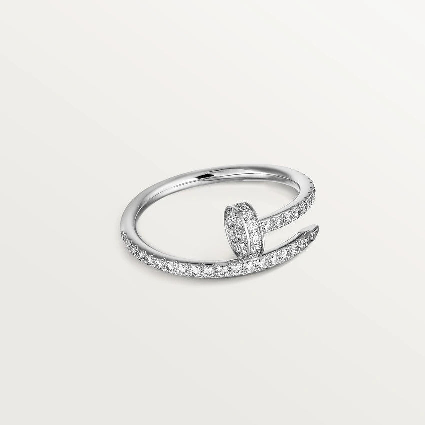 [⭐⭐JeweliWhal]JUSTE RING 1.8MM SILVER DIAMONDS