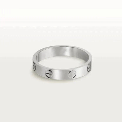 [⭐⭐JeweliWhal]LOVE RING 4MM 1 DIAMOND SILVER